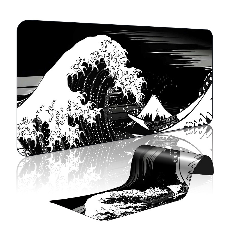 Gaming Mouse Pad Japanese Sea Wave